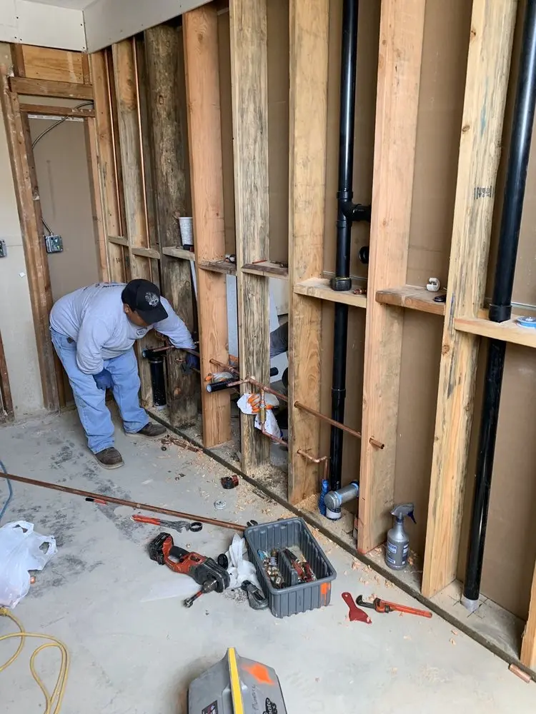 Commercial rough-in plumbing for Trenchless Sewer Repair in Robeson